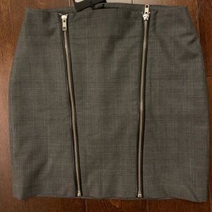 NWT The Kooples womens skirt with zippers size 34